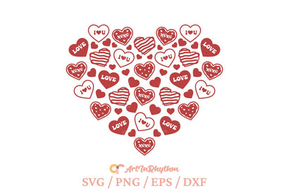 Valentines Svg, Heart Svg, I Love You Svg, Heart Clipart, Valentines Day Svg SVG Artinrhythm shop 