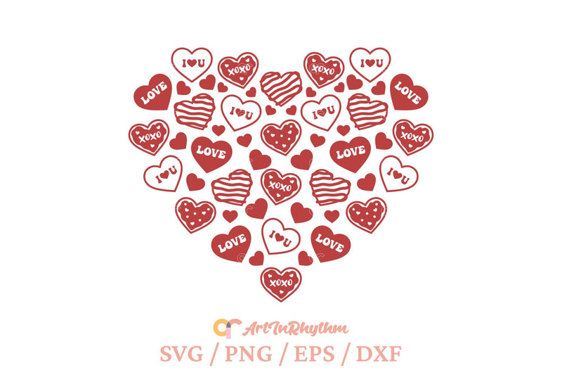 Valentines Svg, Heart Svg, I Love You Svg, Heart Clipart, Valentines Day Svg SVG Artinrhythm shop 