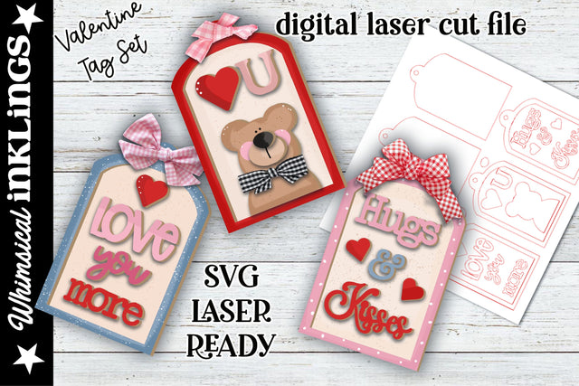 Valentine's Tag Set 2024 SVG Whimsical Inklings 