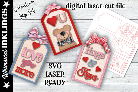 Valentine's Tag Set 2024 SVG Whimsical Inklings 