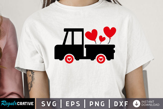 Valentines Truck Love SVG design SVG Regulrcrative 