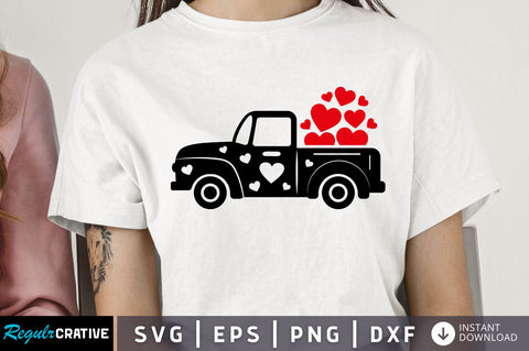 Valentines Truck SVG design SVG Regulrcrative 