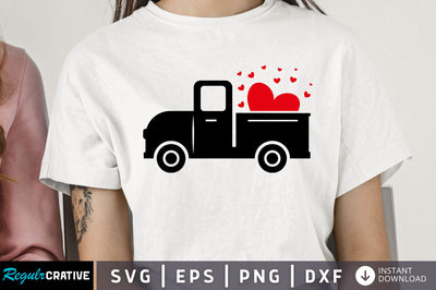 Valentines Truck SVG design SVG Regulrcrative 
