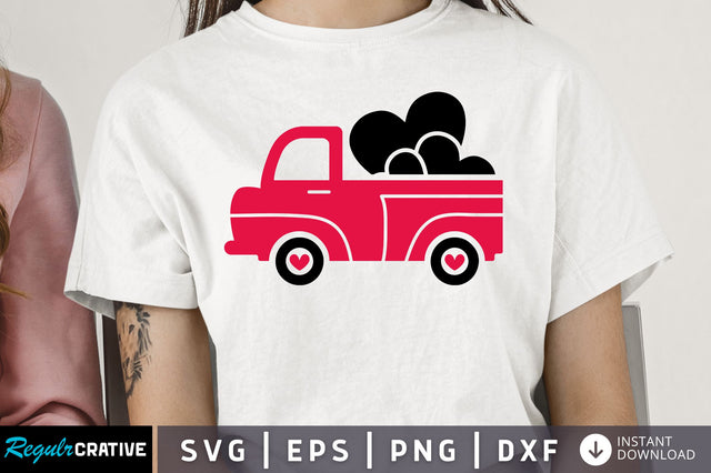 Valentines Truck SVG design SVG Regulrcrative 