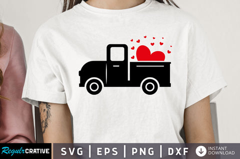 Valentines Truck SVG design SVG Regulrcrative 