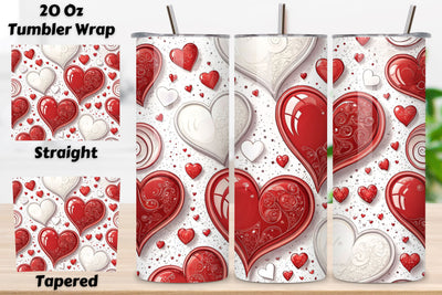 Valentines Tumbler Wrap Design | Valentines Day Tumbler wrap | Valentines Heart Tumbler Wrap | Valentines | 20oz 300 Dpi | 20oz Tumbler PNG. Sublimation FloridPrintables 