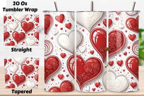 Valentines Tumbler Wrap Design | Valentines Day Tumbler wrap | Valentines Heart Tumbler Wrap | Valentines | 20oz 300 Dpi | 20oz Tumbler PNG. Sublimation FloridPrintables 
