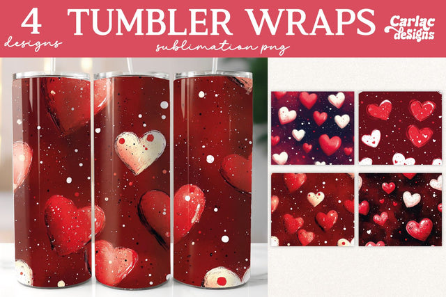 Valentines Tumbler Wrap Sublimation Sublimation Carla C Designs 