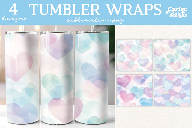 Valentines Tumbler Wrap Sublimation Sublimation Carla C Designs 