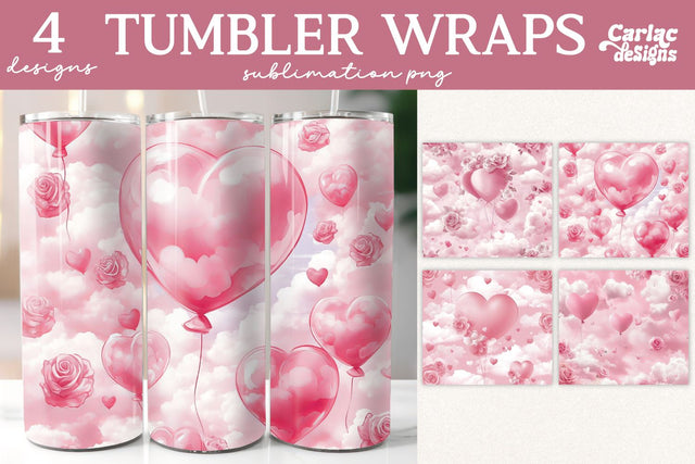 Valentines Tumbler Wrap Sublimation Sublimation Carla C Designs 