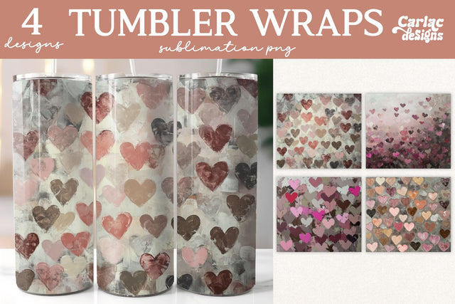 Valentines Tumbler Wrap Sublimation Sublimation Carla C Designs 