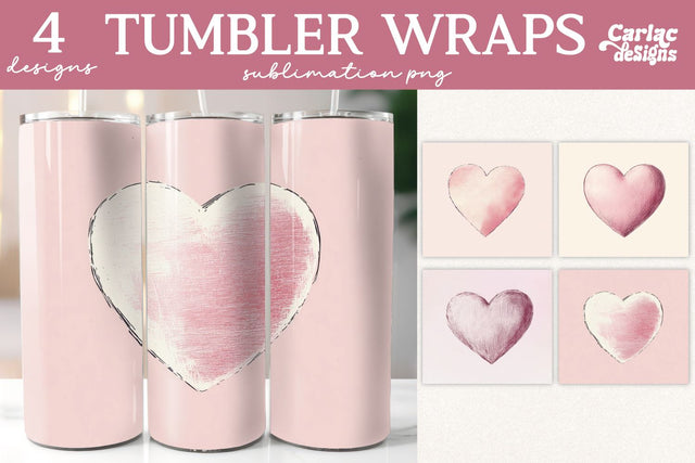 Valentines Tumbler Wrap Sublimation Sublimation Carla C Designs 