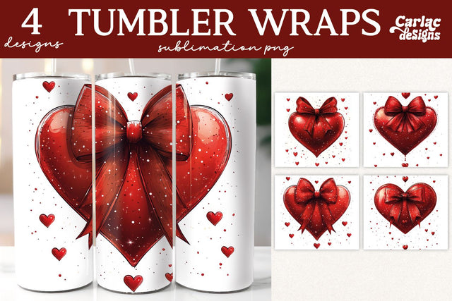 Valentines Tumbler Wrap Sublimation Sublimation Carla C Designs 