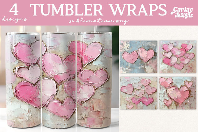 Valentines Tumbler Wrap Sublimation Sublimation Carla C Designs 