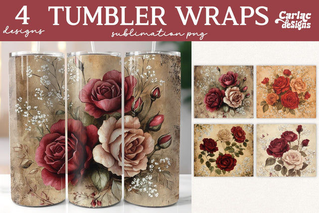 Valentines Tumbler Wrap Sublimation Sublimation Carla C Designs 