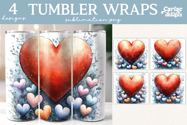 Valentines Tumbler Wrap Sublimation Sublimation Carla C Designs 