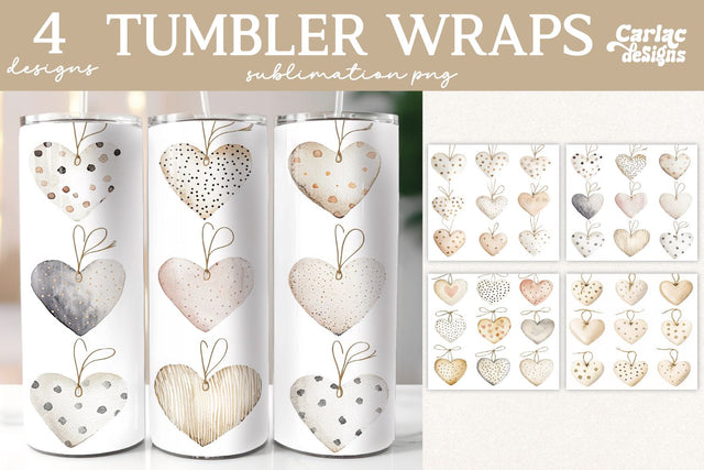 Valentines Tumbler Wrap Sublimation Sublimation Carla C Designs 