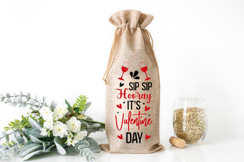 Valentines Wine Bag Bundle SVG Regulrcrative 