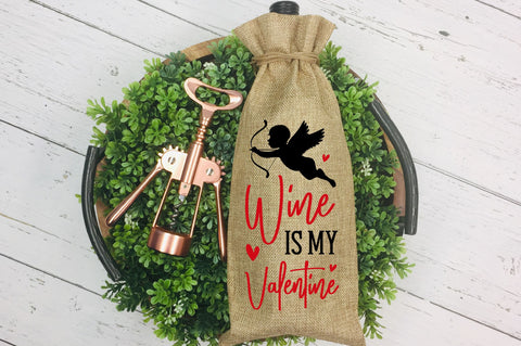 Valentines Wine Bag Bundle SVG Regulrcrative 
