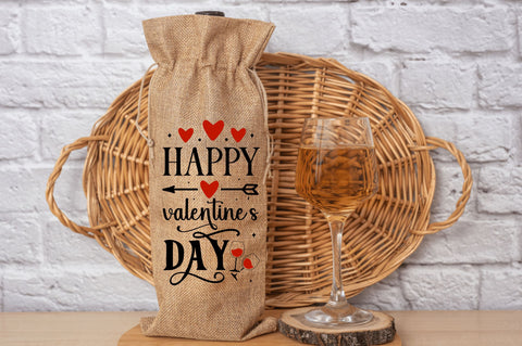 Valentines Wine Bag Bundle SVG Regulrcrative 