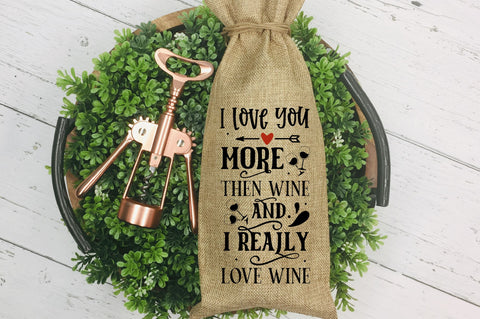 Valentines Wine Bag Bundle SVG Regulrcrative 