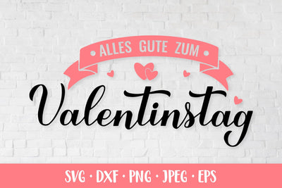 Valentinstag - Happy Valentines Day in German SVG SVG LaBelezoka 
