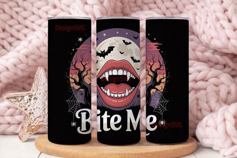Vampire Bite 20oz Tumbler Wrap Sublimation DesignSVG 