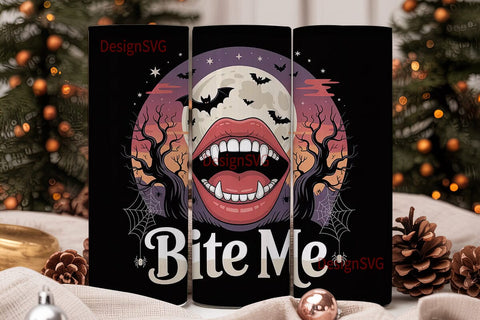 Vampire Bite 20oz Tumbler Wrap Sublimation DesignSVG 