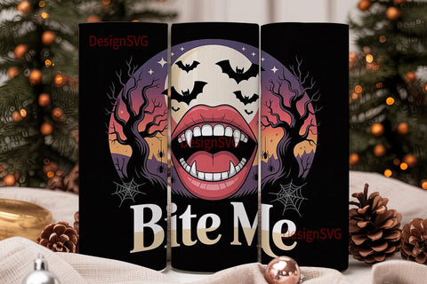 Vampire Bite 20oz Tumbler Wrap Sublimation DesignSVG 