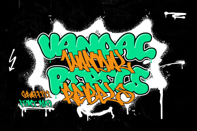 Vandal Rebels Graffiti Font Duo Font Mozzatype 