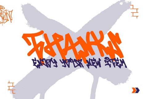 Vandal Revolt - Natural Hand-Lettering Graffiti Font Font Mozzatype 