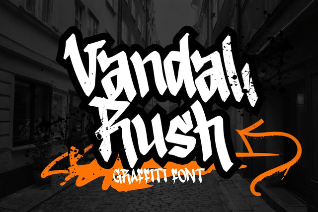 Vandal Rush Font Afandi Studio 