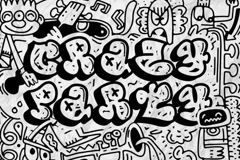 Vandal Wupz - 3d Doodle Bubble Graffiti Letters Font Mozzatype 