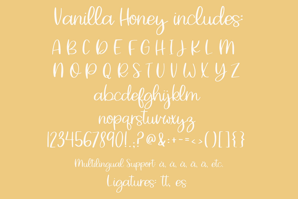 Vanilla Honey Script Font - So Fontsy