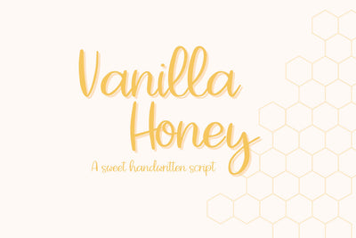 Vanilla Honey, Cute Handwritten Font for Cricut, Cursive Handwriting Font Designing Digitals 