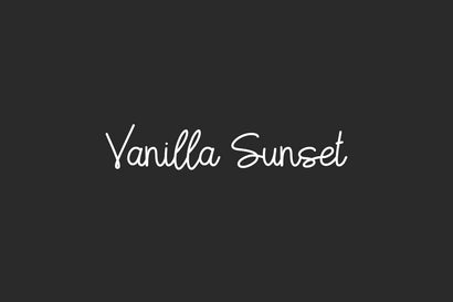 Vanilla Sunset Script Font, Modern font, Handwritten font Font TypeAve 