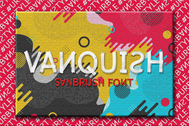Vanquish | Brush Font Font studioalmeera 