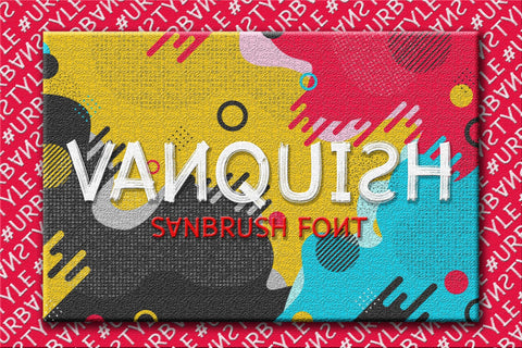 Vanquish | Brush Font Font studioalmeera 