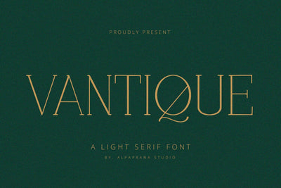 Vantique - Serif Font Font Alpaprana Studio 