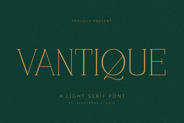 Vantique - Serif Font Font Alpaprana Studio 