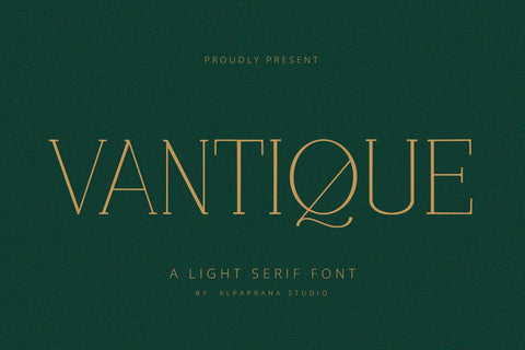 Vantique - Serif Font Font Alpaprana Studio 