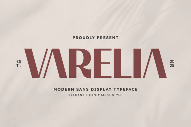 Varelia - Modern Sans Typeface Font Masyafi Studio 
