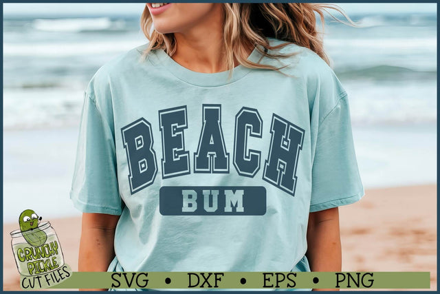 Varsity Beach Bum SVG File SVG Crunchy Pickle 