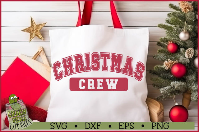 Varsity Christmas Crew SVG File SVG Crunchy Pickle 