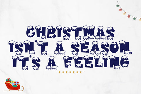 Varsity Christmas Font Dm Letter Studio 