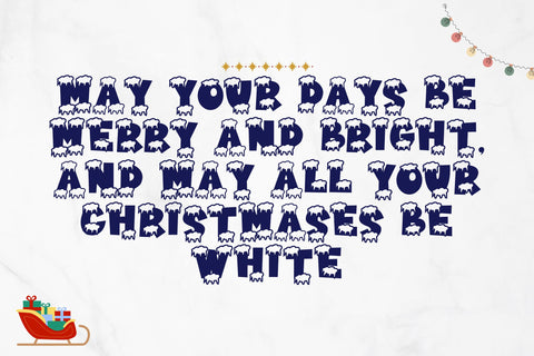 Varsity Christmas Font Dm Letter Studio 