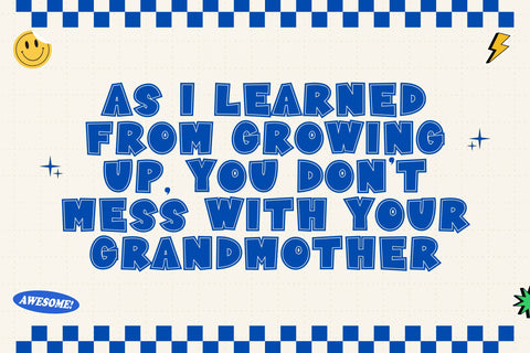 Varsity Collage Font Dm Letter Studio 