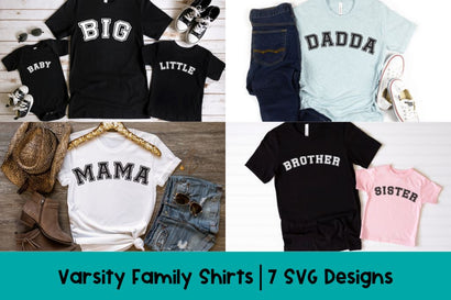 Varsity Family SVG Set SVG So Fontsy Design Shop 