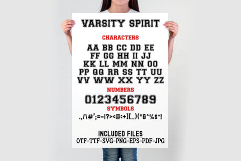 Varsity Font SVG, College Alphabet, Monogram SVG, Sports Font, Varsity Letters, Cricut Font, OTF TTF Typeface SVG TonisArtStudio 