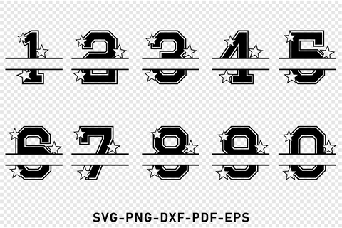 Varsity Font SVG Designs, Jersey Fonts SVG, Varsity Split Letter Alphabet Monogram SVG Bundle, College Fonts design, Sports Fonts and Numbers SVG D2PUTRI Designs 